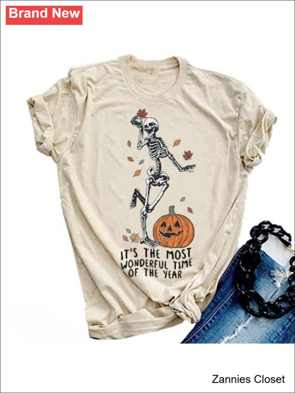 ✨ SurBepo Halloween Pumpkin Shirt Women Fall Thanksgiving Graphic Tee